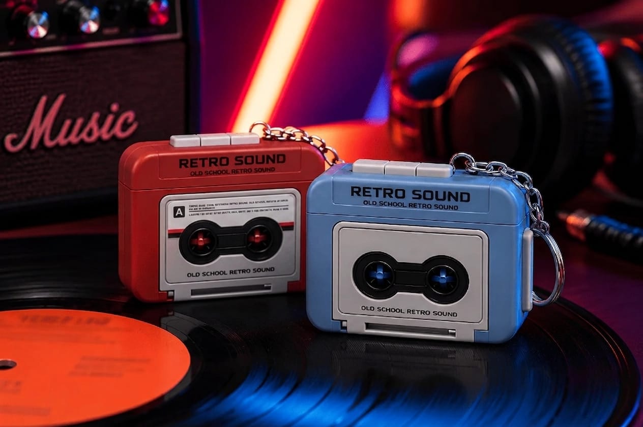 REVASREE™ Retro Voice Recorder Keychain